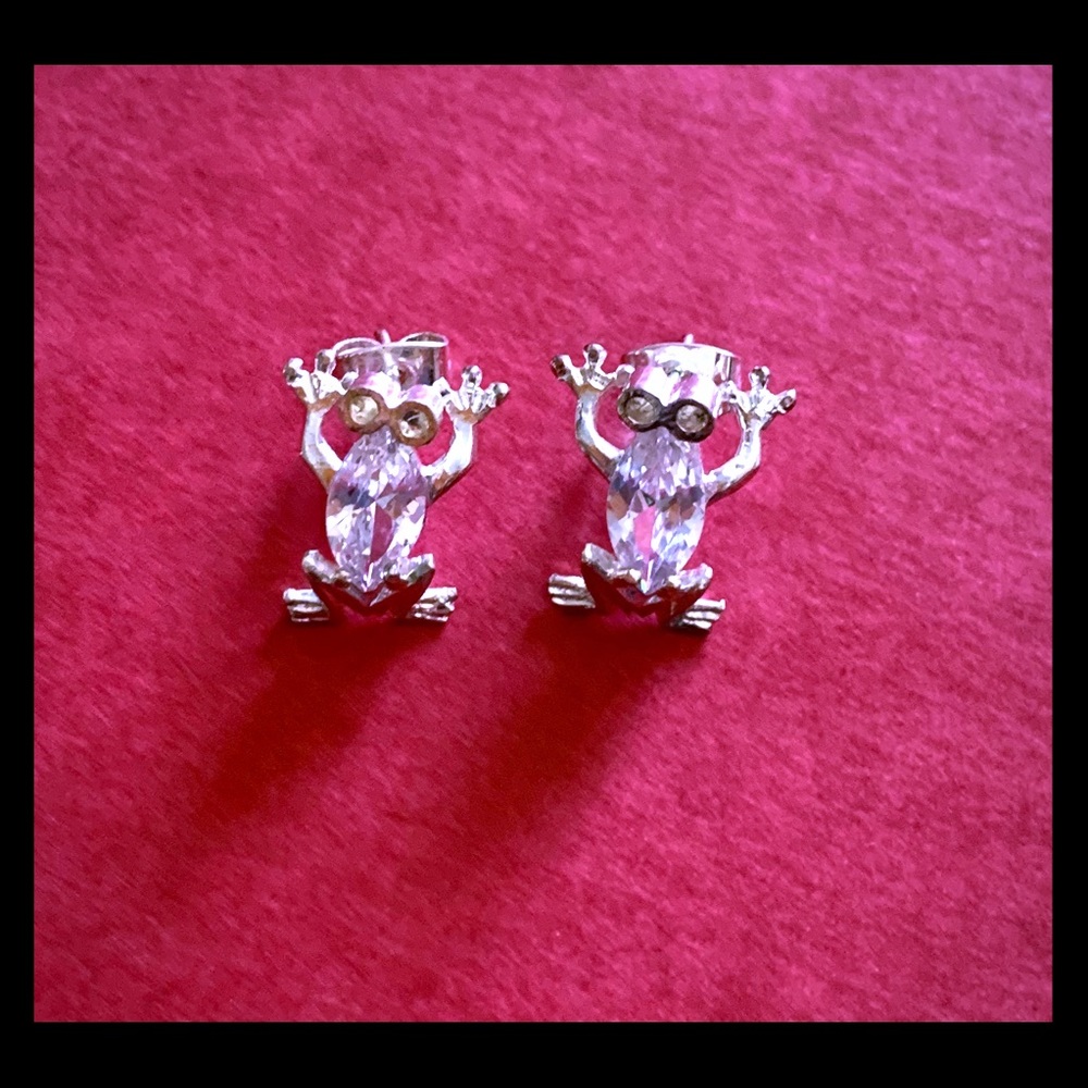 Silver earrings